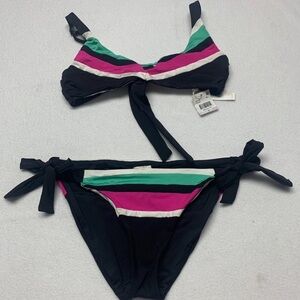 TRINA TURK Sz 6 NWT Halter Bikini- light self tan stain inside